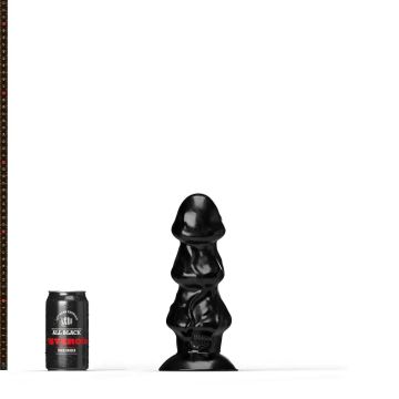 All Black Steroid Dildo Shuttlecock - Zwart