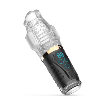 Vibrerende Masturbator met krachtige zuigkracht - Teazers