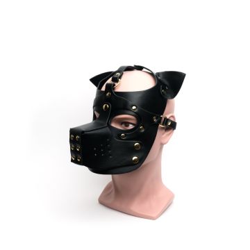 Masker Bondage Pup Hood All Black