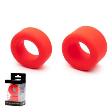 Sport Fucker Soft Silicone Nutt Job Set-Rood