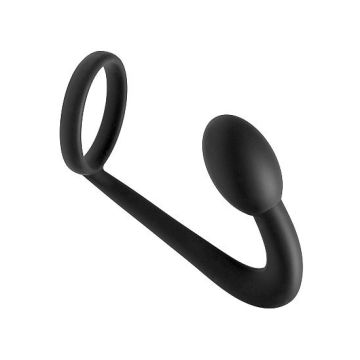 Siliconen Cockring met Anaal Plug - Explorer