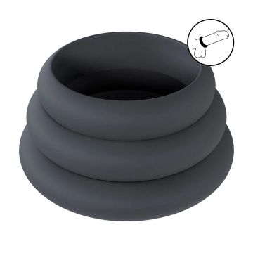 Cockring Set of 3 Wide O L/XL/XXL