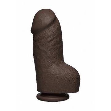 Dikke Dildo met Ballen 21 cm The D - Bruin*