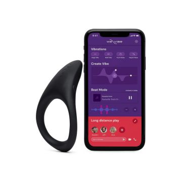 We-Vibe Vibrerende Cockring Verge 2 met App Bediening - Zwart