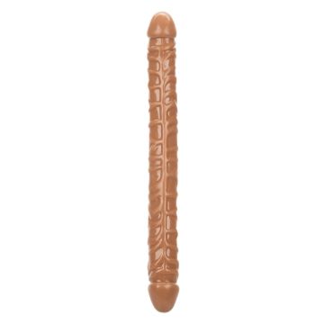 Dubbele Dildo Size Queen 43 cm - Bruin