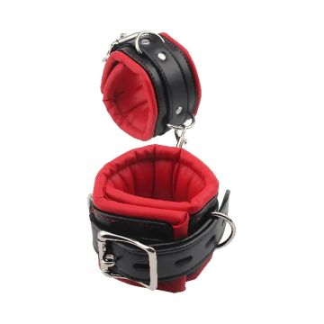 Zachte Handboeien Zwart/Rood - Fixxx