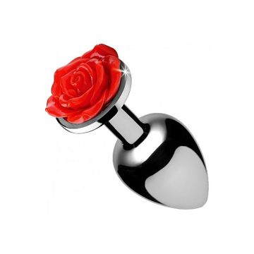 Red Rose Anal Plug M - Rood*