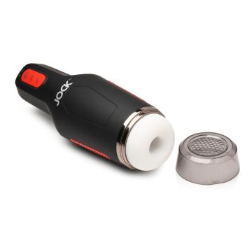 Oplaadbare Masturbator met vibratie-en zuigstanden Jock