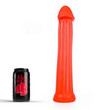 All Black Bram Dildo Rood - 31 cm