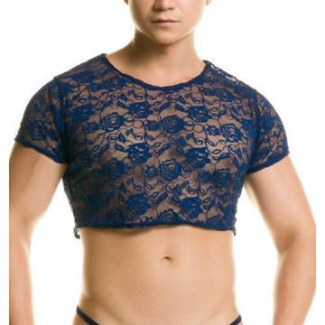 Gigo Crop Top Kant - Blauw