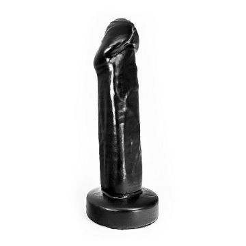 Dildo Uncut - Zwart - 27cm