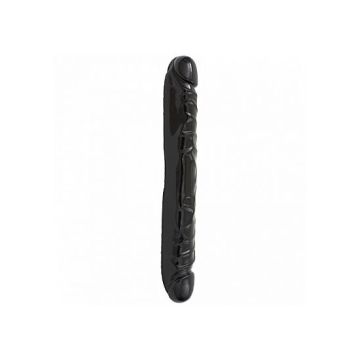 Jr. Veined Dubbele Dildo -Zwart