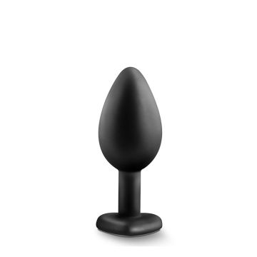 Zwarte Luxe Buttplug met Juweel Temptasia - Small