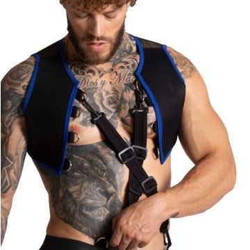 GIGO F Fetish Harnas - Blauw