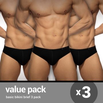 Addicted Basic Bikini Brief 3-Pack - Zwart