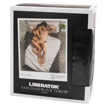 Luxe Liefdesdeken Faux-Fur Fascinator Liberator - Zwart