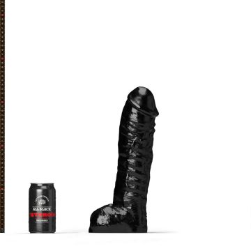 All Black Steroid Dildo The Gym Buddy - Zwart