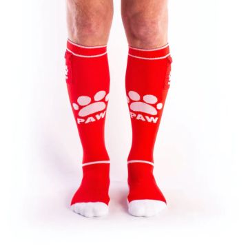 BRUTUS Puppy Party Sokken - Rood/Wit