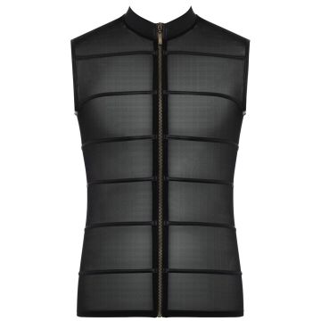 Transparant Heren Shirt met Zwarte Strepen - NEK