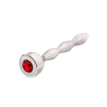 Penisplug Justin met Diamant - Rood*