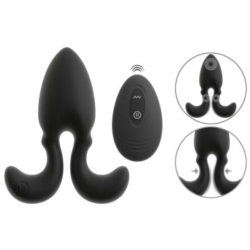 Vibrerende Buttplug met flexibele ankerarmen