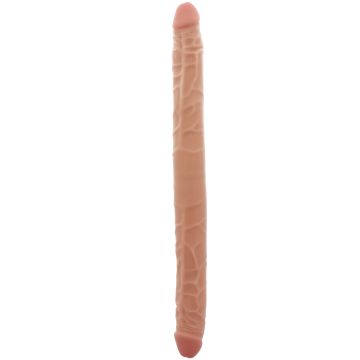 Dubbele Dildo met Realistische Look 40 CM - Huidskleur*