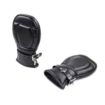 Kiotos BDSM Leren Wanten - Zwart