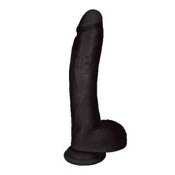 Dildo  27.4 cm met Balzak Jock - Zwart*