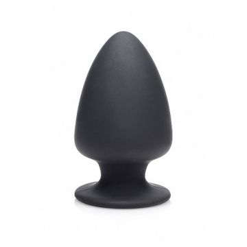 Zwarte Squeezable  Buttplug - Small*
