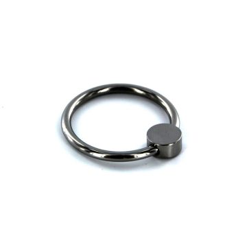 Stalen Eikelring met Button