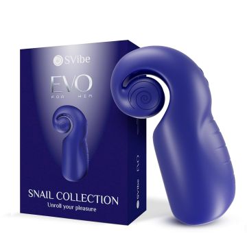 Snail Vibe Evo Masturbator - Blauw