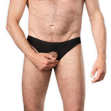 Slip met Open Kruis Zwart - One Size