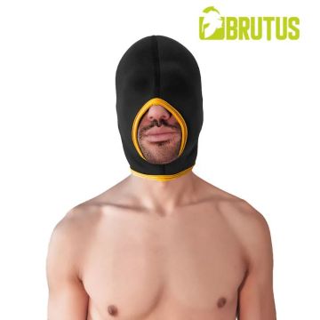 BRUTUS Blind Neopreen Face Fucker Masker - Zwart/Geel