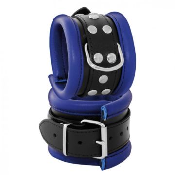 Enkel boeien 6,5 cm blauw - Kiotos Leather*