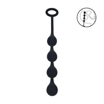 Anaal Ballen Waterdrop S 2 cm - Zwart