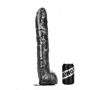 Zwarte Dildo HUNG'R Brutus Zwart - 44.50 cm