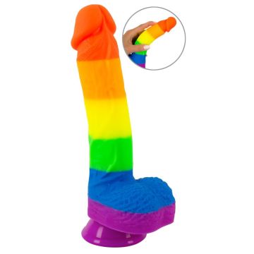 Realistische Dildo PRIDE! - Regenboogkleuren