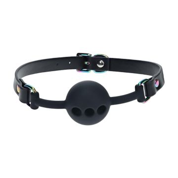 Siliconen Ball Gag Venice Collection - Zwart