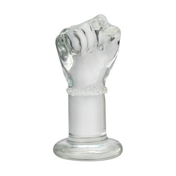 Glazen Fist Buttplug L - Transparant