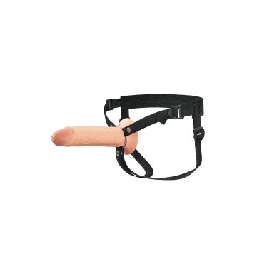 Holle Siliconen Strap-On Dual Density - Lichte Huidskleur 21.5 cm