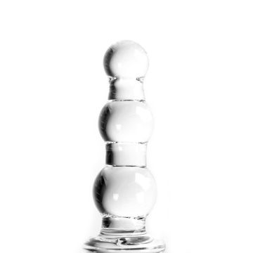 Kiotos Glazen Dildo Twister Transparant - 17.5 cm