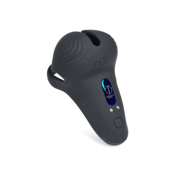 Silicone Cock and ballring met afstandsbediening