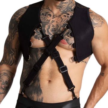 GIGO F Fetish Harnas - Zwart