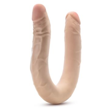 Dubbele Dildo Posable - Beige Huidskleur