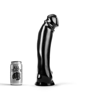 All Black Michiel Dildo - 33 cm Zwart
