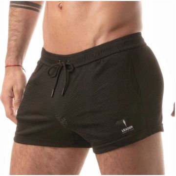 Leader Menswear G.I. Booty Mesh Shorts - Zwart