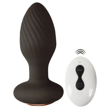 Roterende Buttplug Anos - Zwart
