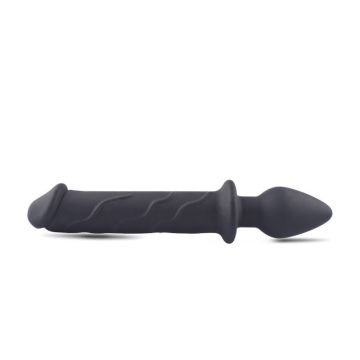 Realistische Dildo met Anaal Plug - Zwart