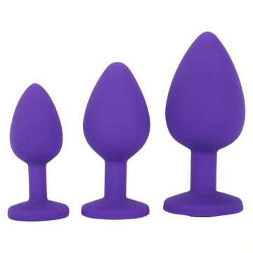 Trio Of Jewels Buttplug Set - Paars