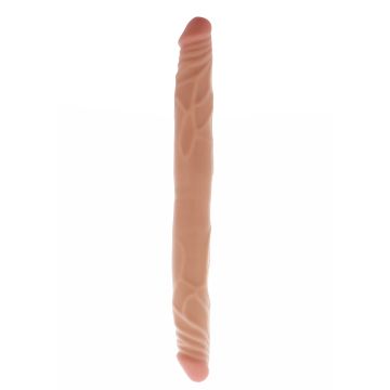 Dubbele Dildo met Realistische Look - Huidskleur*